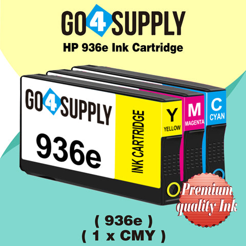 Compatible BCMY SET HP 936e MovMore Ink Cartridge Used for OfficeJet  9120e-Serie/9122e/9125e/9126/9128/9129e/9130e-Serie/9132e/9110/9110b/9120b/9130/9130b/9130e/9133/9135e/9720e/9730e