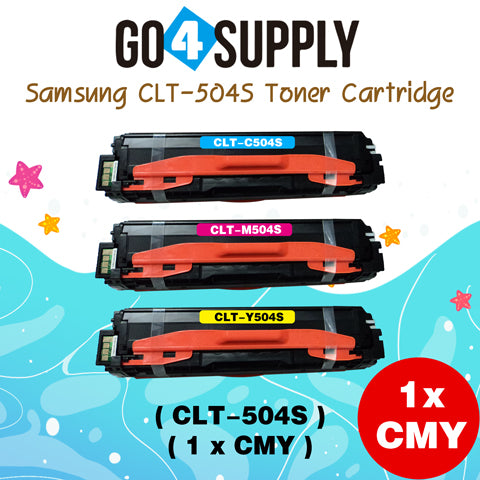 Compatible SAMSUNG CLT504S CLT-504S Toner Cartridge to use for SAMSUNG SL-C1810W SL-C1860FW CLX-4195N CLX-4195FN CLX-4195FW CLP-415N CLP-415NW Printers (Yellow)