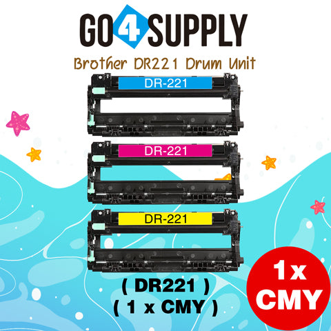 Compatible Brother DR221 DR-221 DR221CL Drum Unit Used for Brother HL-3140cw, HL-3170cdw, HL-3180CDW, MFC-9130cw, MFC-9330cdw, MFC-9340cdw, DCP-9020CDN Printer (4 Pack)