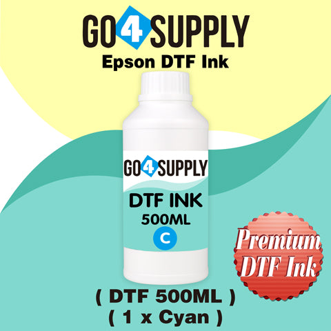 DTF Ink 500ML, DTF Transfer Ink Conversion Kit, Refill for DTF Printers Epson ET-8550, XP-15000, L1800, L805, R1390, R2400, DX7, Heat Transfer Printing Direct to Film(CMYKWh)
