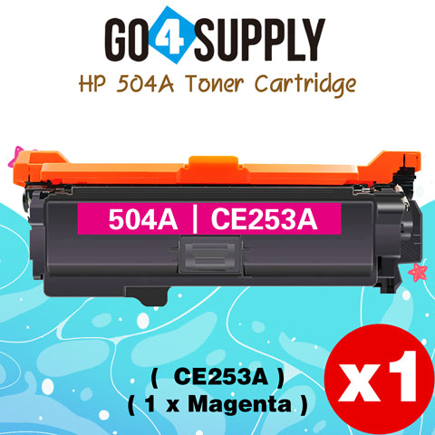 Compatible HP 504A CE250A Black Toner Cartridge to use for HP Color LaserJet CM3530 MFP, CM3530fs MFP, CP3525dn, CP3525n, CP3525x Printer