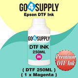 DTF Ink 5x250ML, DTF Transfer Ink Conversion Kit, Refill for DTF Printers Epson ET-8550, XP-15000, L1800, L805, R1390, R2400, DX7, Heat Transfer Printing Direct to Film(CMYK + Wh)