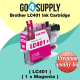 Compatible Brother LC401 LC-401 Magenta Standard-Yield Ink Cartridge Replacement for MFC-J1010DW MFC-J1012DW MFC-J1170DW Printer