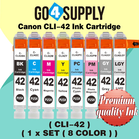 Compatible Canon CLI 42 CLI42 CLI-42 (Light Gray) Ink Cartridge use with PIXMA Pro-100 Pro 100 Printers