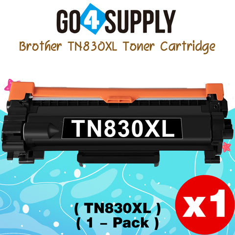 Compatible Brother TN830XL Black High Yield Toner Cartridge (1-Pack) | for HL-L2460DW, MFC-L2820DW, HL-L2480DW, DCP-L2640DW, MFC-L2900DW