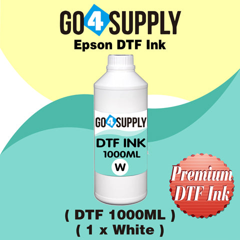 DTF Ink 1000ML, DTF Transfer Ink Conversion Kit, Refill for DTF Printers Epson ET-8550, XP-15000, L1800, L805, R1390, R2400, DX7, Heat Transfer Printing Direct to Film(White)