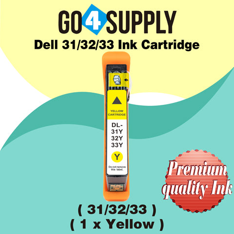 Compatible Dell Standard Capacity Yellow Ink Cartridge (Series 31) for Dell V525w V725w All-in-One Wireless Inkjet Printers