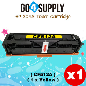 Compatible HP 204A CF512A Yellow Toner Cartridge to use for HP Color LaserJet Pro M154a, M154nw; HP Color LaserJet Pro MFP M180fw, M180n, M180nw, M181fw Printers