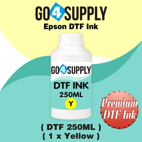 DTF Ink 5x250ML, DTF Transfer Ink Conversion Kit, Refill for DTF Printers Epson ET-8550, XP-15000, L1800, L805, R1390, R2400, DX7, Heat Transfer Printing Direct to Film(CMYK + Wh)