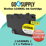 Compatible Brother LC406XL LC-406XL Yellow Ink Cartridge Replacement for MFC-J4335DW MFC-J4345DW MFC-J4535DW MFC-J5855DW MFC-J5955DW MFC-J6555DW MFC-J6955DW HL-JF1 Printer