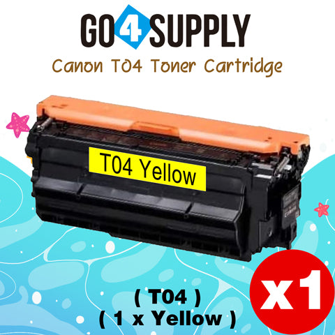Compatible Canon T04 Yellow Toner Cartridge Used for Canon C475iF III C475iFZ III DX C477iF C477iFZ C478iF C478iFZ C568iF C568iFZ Printers