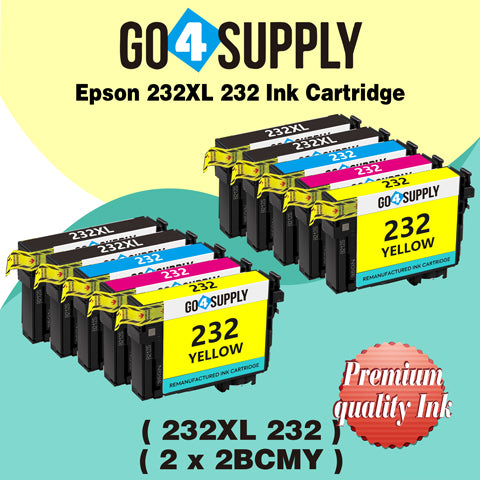 Compatible Combo Set Epson 232 XL 232XL 232 Ink Cartridge Replacement for Epson Expression Home XP-4200 XP-4205 Workforce WF-2930 WF-2950 Printer