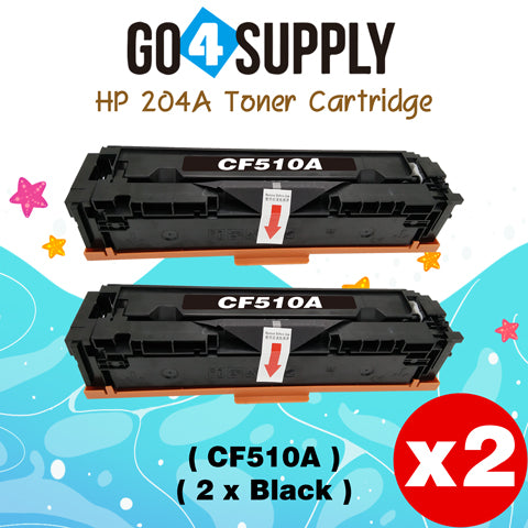 Compatible HP 204A CF510A Black Toner Cartridge to use for HP Color LaserJet Pro M154a, M154nw; HP Color LaserJet Pro MFP M180fw, M180n, M180nw, M181fw Printers
