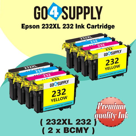 Compatible Combo Set Epson 232 XL 232XL 232 Ink Cartridge Replacement for Epson Expression Home XP-4200 XP-4205 Workforce WF-2930 WF-2950 Printer