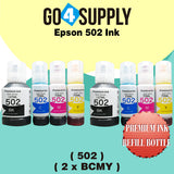 Compatible 502 Ink Refill Bottles for ET-2750 ET2760 ET-2803 ET-3750 ET-4750 ET-3760 ET-4760 ET-2850 ET-4800 ET-3700 ET-3710 ET-15000 ET-2800 ST-4000 Printer