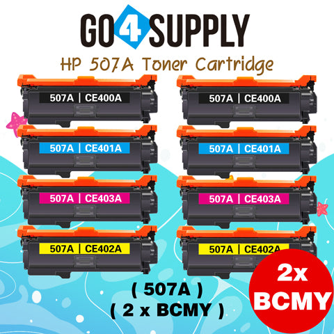 Compatible Combo Set HP 507A CE400A CE401A CE402A CE403A to use for HP LaserJet Enterprise 500 color M551, HP LaserJet Enterprise 500 color MFP M575, HP LaserJet Pro 500 color MFP M570 Series Printer