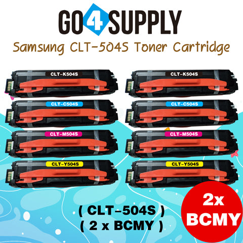 Compatible Combo Set Samsung CLT-504S CLT504S CLT-K504S CLT-C504S CLT-M504S CLT-Y504S to use with SAMSUNG SL-C1810W SL-C1860FW CLX-4195N CLX-4195FN CLX-4195FW CLP-415N CLP-415NW Printers