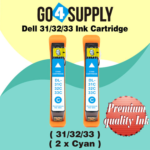Compatible Dell Standard Capacity Cyan Ink Cartridge (Series 31) for Dell V525w V725w All-in-One Wireless Inkjet Printers