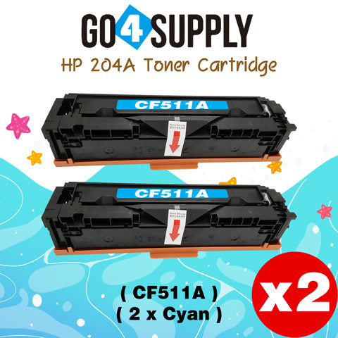 Compatible HP 204A CF511A Cyan Toner Cartridge to use for HP Color LaserJet Pro M154a, M154nw; HP Color LaserJet Pro MFP M180fw, M180n, M180nw, M181fw Printers