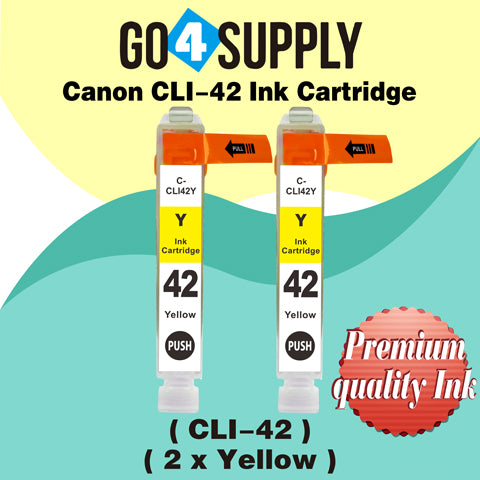 Compatible Canon CLI 42 CLI42 CLI-42 (Yellow) Ink Cartridge use with PIXMA Pro-100 Pro 100 Printers
