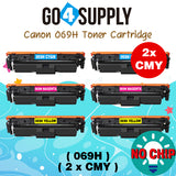 Compatible Combo Set Canon 069H Toner Cartridge Used in Canon Color imageCLASS MF753Cdw MF751Cdw LBP674Cdw Printers