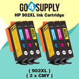 Compatible Combo Set HP 902XL 902 XL Ink Cartridge Used for HP OfficeJet 6954 6958 6962, OfficeJet Pro 6968 6975 6978 Printers