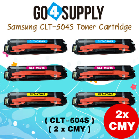 Compatible Combo Set Samsung CLT-504S CLT504S CLT-K504S CLT-C504S CLT-M504S CLT-Y504S to use with SAMSUNG SL-C1810W SL-C1860FW CLX-4195N CLX-4195FN CLX-4195FW CLP-415N CLP-415NW Printers
