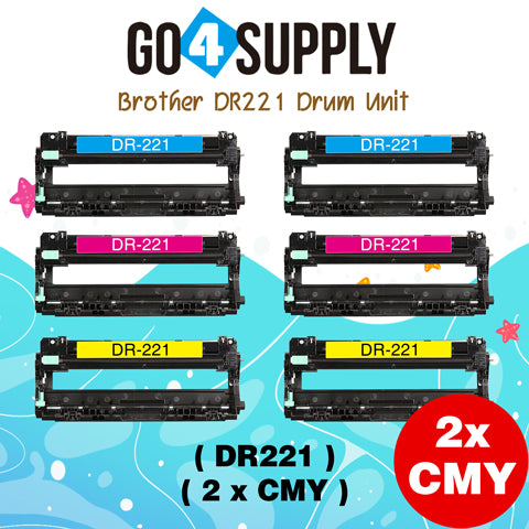 Compatible Brother DR221 DR-221 DR221CL Drum Unit Used for Brother HL-3140cw, HL-3170cdw, HL-3180CDW, MFC-9130cw, MFC-9330cdw, MFC-9340cdw, DCP-9020CDN Printer (4 Pack)