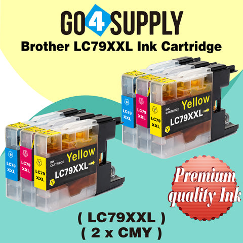Compatible Combo Set Brother LC79XXL LC-79 XXL Ink Cartridge Used for Brother MFC-J6510DW, MFC-J6710DW, MFC-J6910DW, MFC-J5910CDW, MFC-J6710CDW, MFC-J6910CDW, MFC-J5910DW Printers