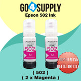 Compatible 502 Magenta Ink Refill Bottles for ET-2750 ET2760 ET-2803 ET-3750 ET-4750 ET-3760 ET-4760 ET-2850 ET-4800 ET-3700 ET-3710 ET-15000 ET-2800 ST-4000 Printer