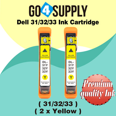Compatible Dell Standard Capacity Yellow Ink Cartridge (Series 31) for Dell V525w V725w All-in-One Wireless Inkjet Printers