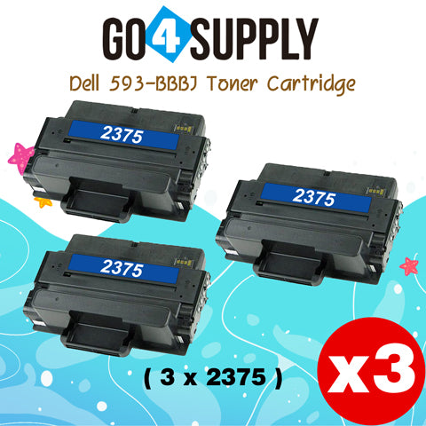 Compatible Dell 593-BBBJ 8PTH4 C7D6F B2375 Toner Cartridge Used for Dell B2375dnf B2375dfw B2375 2375dnf Printers