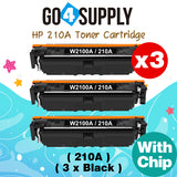 Compatible HP 210A W2100A Black Toner Cartridge to use for HP Color LaserJet Pro 4201dn 4201dw;Color LaserJet Pro MFP 4301fdn 4301fdw Printers