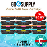 Compatible Combo Set Canon 069H Toner Cartridge Used in Canon Color imageCLASS MF753Cdw MF751Cdw LBP674Cdw Printers