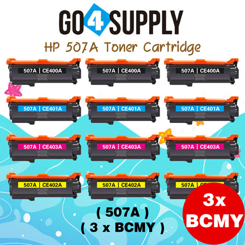 Compatible Combo Set HP 507A CE400A CE401A CE402A CE403A to use for HP LaserJet Enterprise 500 color M551, HP LaserJet Enterprise 500 color MFP M575, HP LaserJet Pro 500 color MFP M570 Series Printer