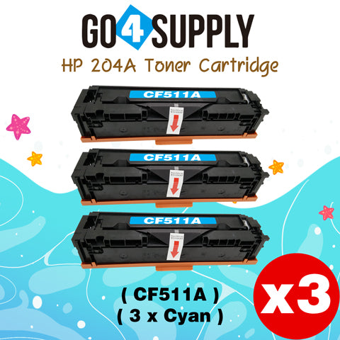 Compatible HP 204A CF511A Cyan Toner Cartridge to use for HP Color LaserJet Pro M154a, M154nw; HP Color LaserJet Pro MFP M180fw, M180n, M180nw, M181fw Printers