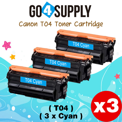 Compatible Canon T04 T04 Cyan Toner Cartridge Used for Canon C475iF III C475iFZ III DX C477iF C477iFZ C478iF C478iFZ C568iF C568iFZ Printers