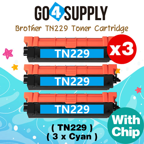 Compatible Brother TN-229 TN229 Cyan Toner Cartridge Used for Brother HL-L3220cdw L3280cdw L3295cdw L3300cdw 8245cdw MFC-L3720cdw L3765cdw L3780cdw L8395cdw Printers