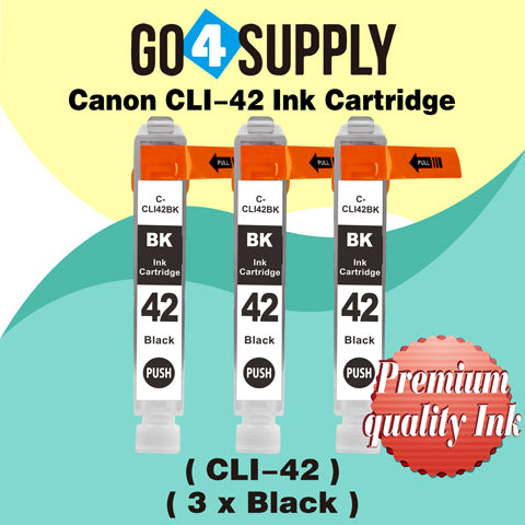 Compatible Canon CLI 42 CLI42 CLI-42 (Black) Ink Cartridge use with PIXMA Pro-100 Pro 100 Printers
