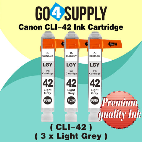 Compatible Canon CLI 42 CLI42 CLI-42 (Light Gray) Ink Cartridge use with PIXMA Pro-100 Pro 100 Printers