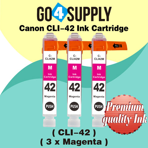 Compatible Canon CLI 42 CLI42 CLI-42 (Magenta) Ink Cartridge use with PIXMA Pro-100 Pro 100 Printers
