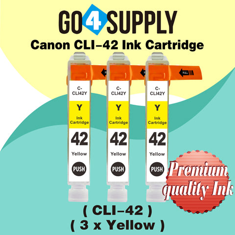 Compatible Canon CLI 42 CLI42 CLI-42 (Yellow) Ink Cartridge use with PIXMA Pro-100 Pro 100 Printers