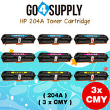 Compatible Combo Set HP 204A CF510A CF511A CF512A CF513A to use with HP Color LaserJet Pro M154a, M154nw; HP Color LaserJet Pro MFP M180fw, M180n, M180nw, M181fw Printers