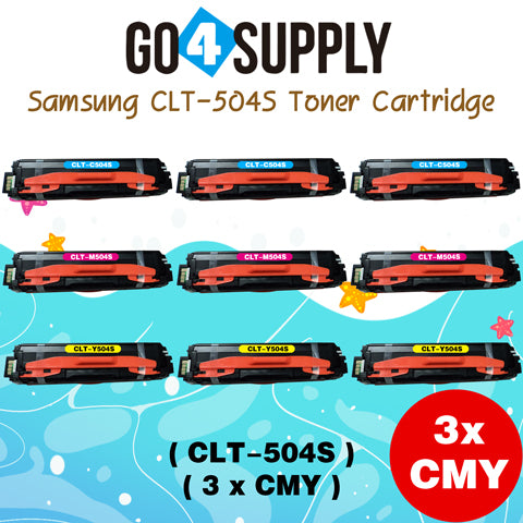 Compatible Combo Set Samsung CLT-504S CLT504S CLT-K504S CLT-C504S CLT-M504S CLT-Y504S to use with SAMSUNG SL-C1810W SL-C1860FW CLX-4195N CLX-4195FN CLX-4195FW CLP-415N CLP-415NW Printers