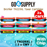 Compatible Combo Set Brother TN-229XL TN229XL Toner Cartridge Used in Brother HL-L3220cdw L3280cdw L3295cdw L3300cdw 8245cdw MFC-L3720cdw L3765cdw L3780cdw L8395cdw Printers