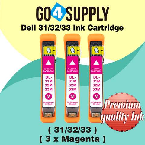 Compatible Dell Standard Capacity Magenta Ink Cartridge (Series 31) for Dell V525w V725w All-in-One Wireless Inkjet Printers