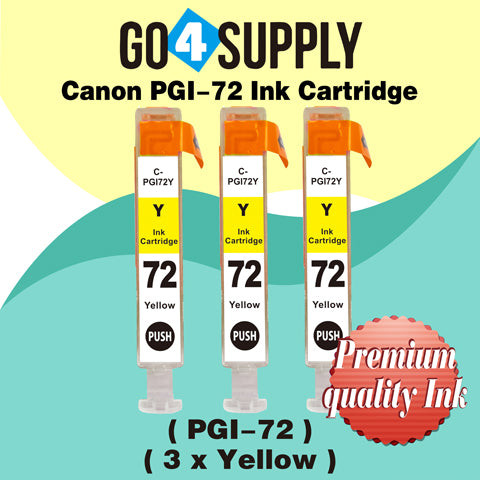 Compatible Canon PGI 72 PGI72 PGI-72 (Yellow) Ink Cartridge use with PIXMA Pro-10 Pro 10 Pro10S PRO-10S Pro 10 Printers