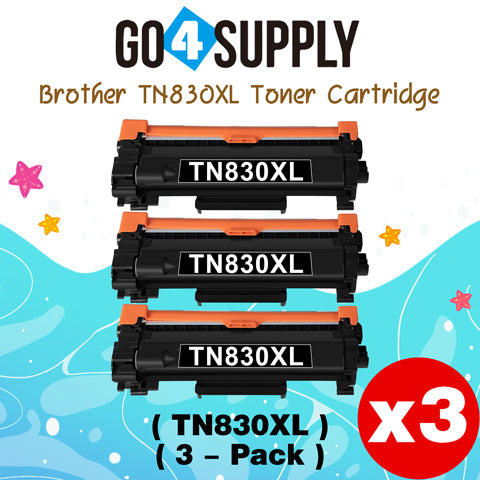 Compatible Brother TN830XL Black High Yield Toner Cartridge for HL-L2460DW, MFC-L2820DW, HL-L2480DW, DCP-L2640DW, MFC-L2900DW