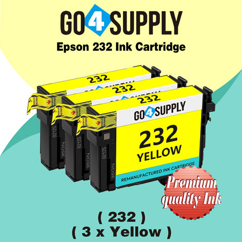 Compatible Epson 232 XL 232XL 232 Yellow Ink Cartridge Replacement for Epson Expression Home XP-4200 XP-4205 Workforce WF-2930 WF-2950 Printer