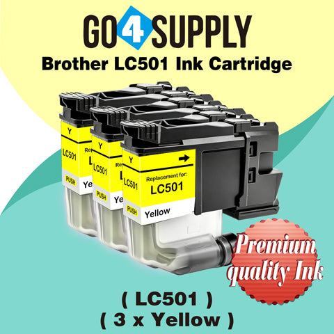 Brother LC501 Compatible Ink Cartridge - 1xY-LC501 | MFC-J1260DW, MFC-J1360DW, MFC-J1410DW, DCP-J100, DCP-J105, MFC-J200